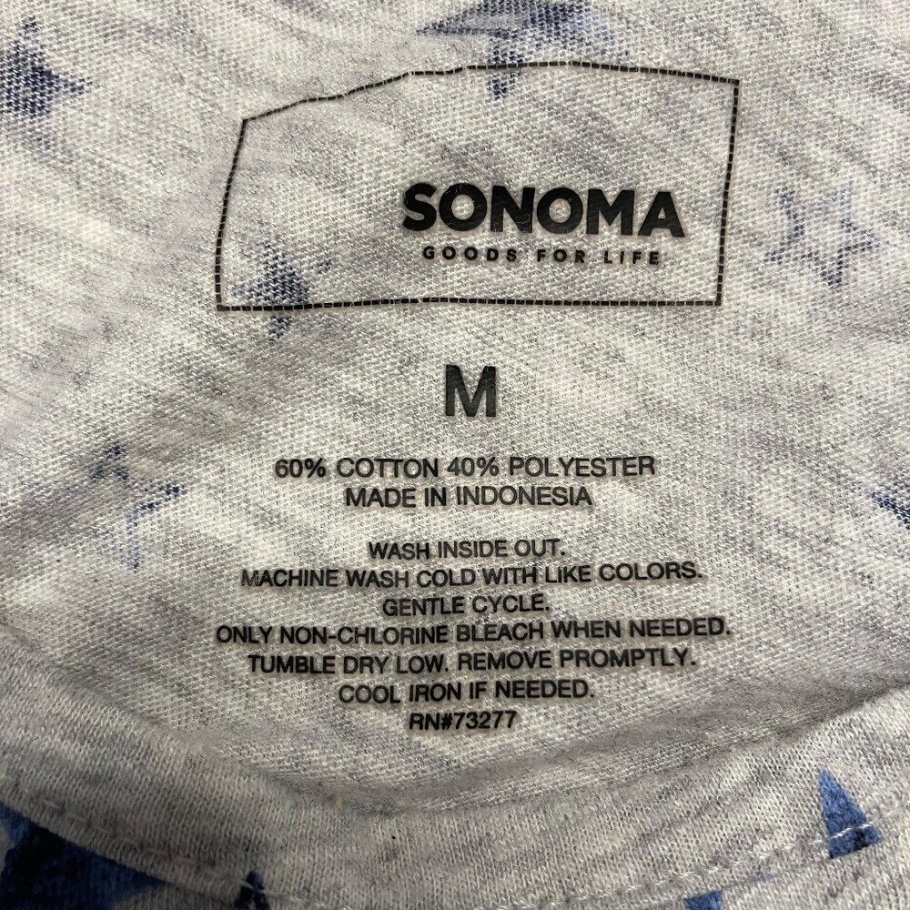 Sonoma Goods for Life Patriotic Gray with Blue Stars Tank Top Size Medium - Picture 2 of 3